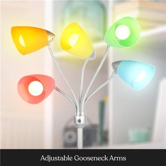 LED Floor Lamp – Multi-Head Dimmable Floor Lamp for Living Rooms & Offices - Picture 3 of 8